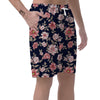 Floral Rose Print Men's Shorts-grizzshop