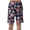 Floral Rose Print Men's Shorts-grizzshop