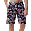 Floral Rose Print Men's Shorts-grizzshop