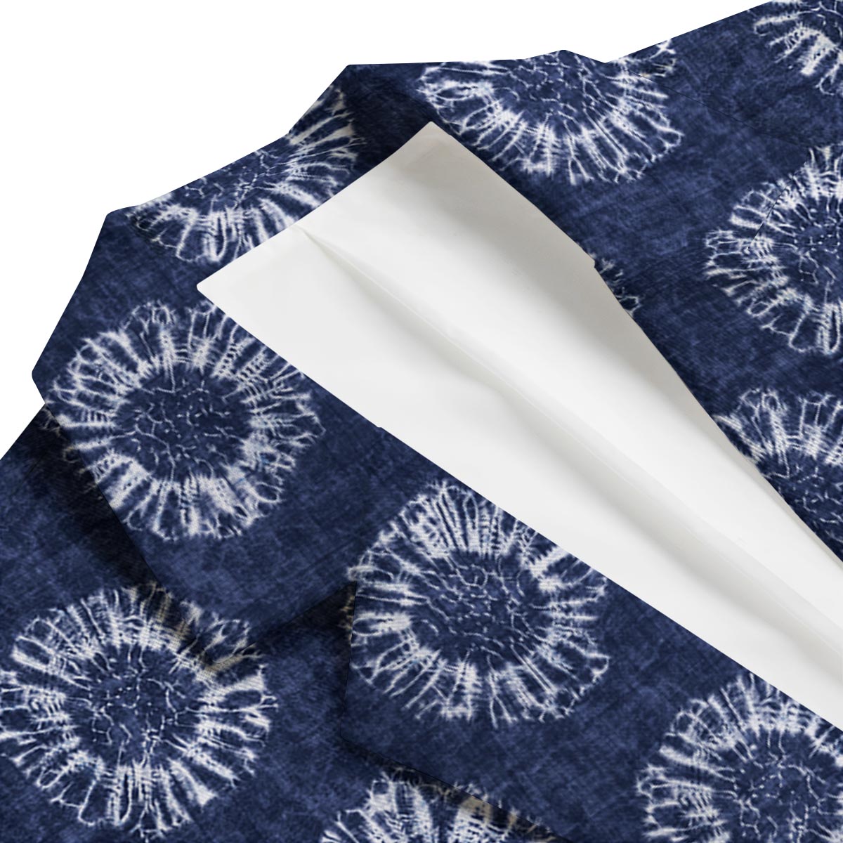 Floral Shibori Print Pattern Men's Blazer-grizzshop