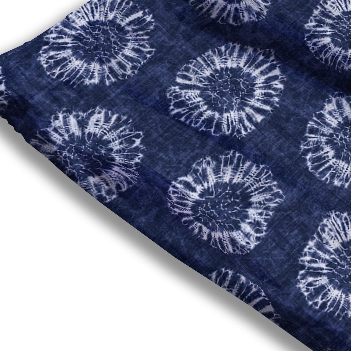 Floral Shibori Print Pattern Mesh Shorts
