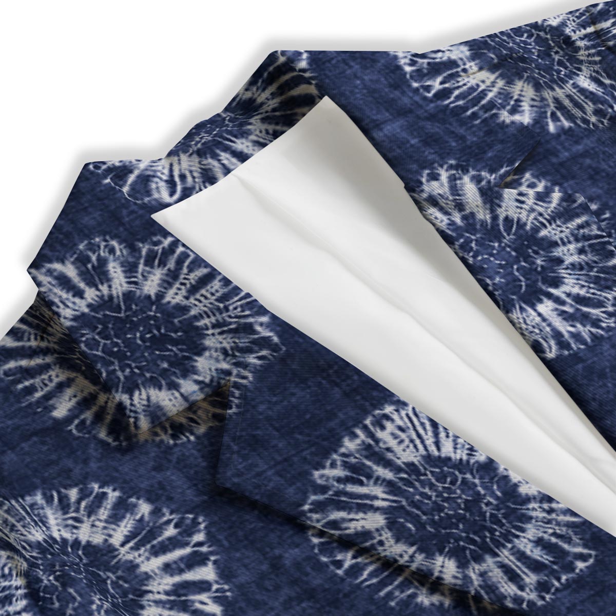 Floral Shibori Print Pattern Women's Blazer-grizzshop