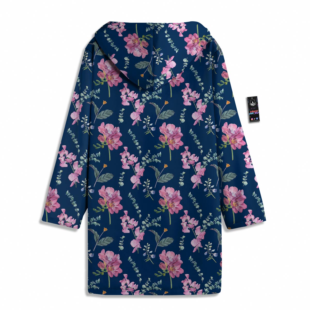 Floral Sweet Pea Print Pattern Men's Windbreaker Jacket-grizzshop