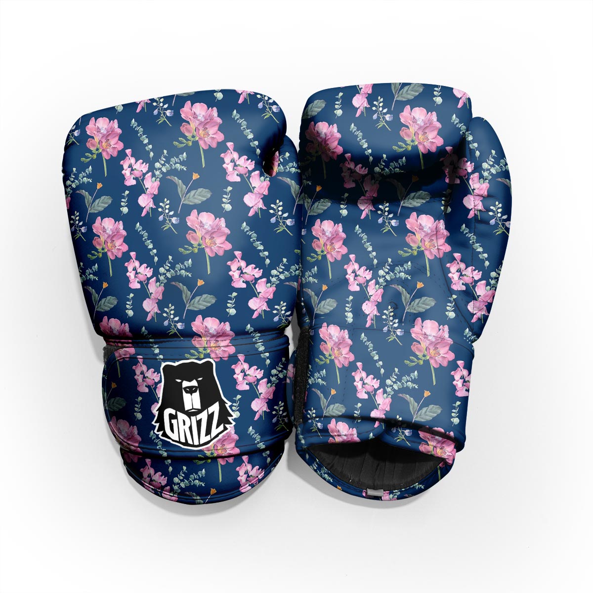 Floral Sweet Pea Print Pattern Pro Boxing Glove