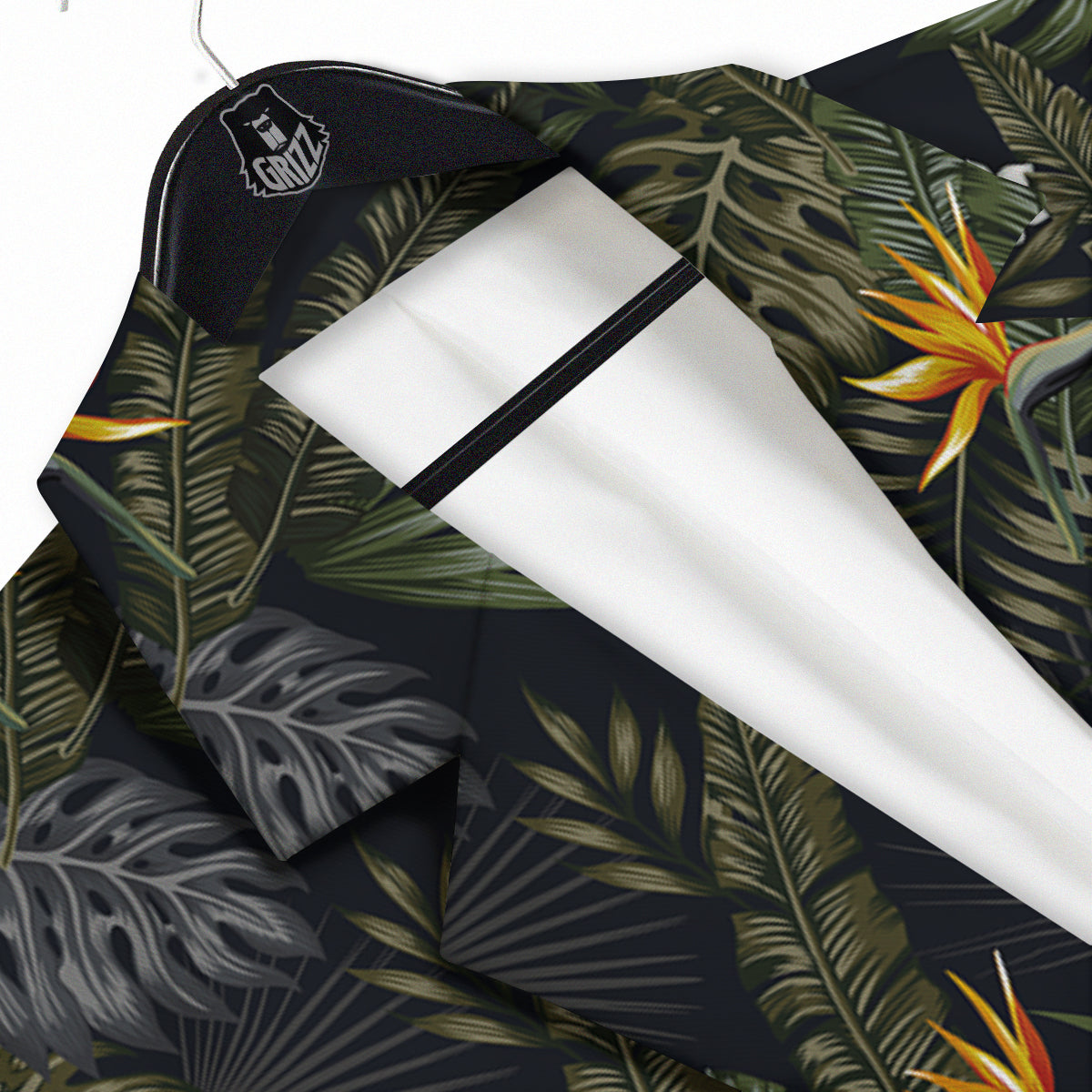 Floral Tropical Vintage Print Pattern Men's Sport Coat-grizzshop