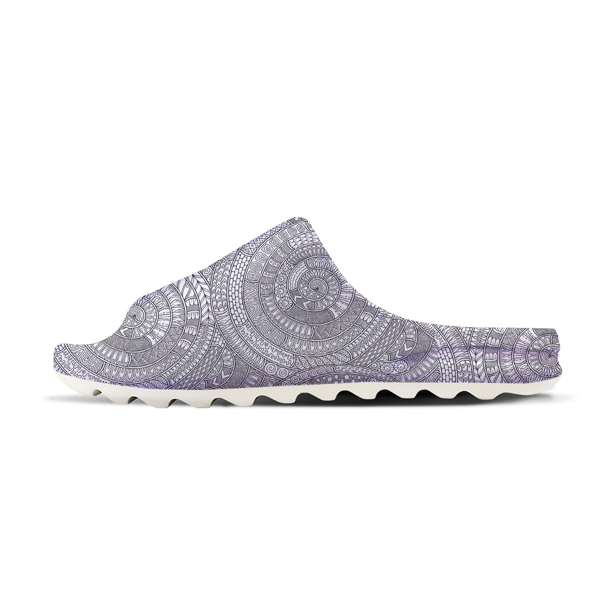 Floral Zentangle Print Pattern Sandals-grizzshop