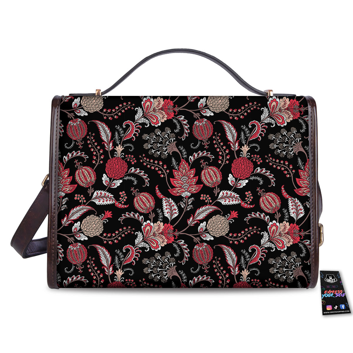 Floral And Paisley Print Pattern Women's Satchel Bag