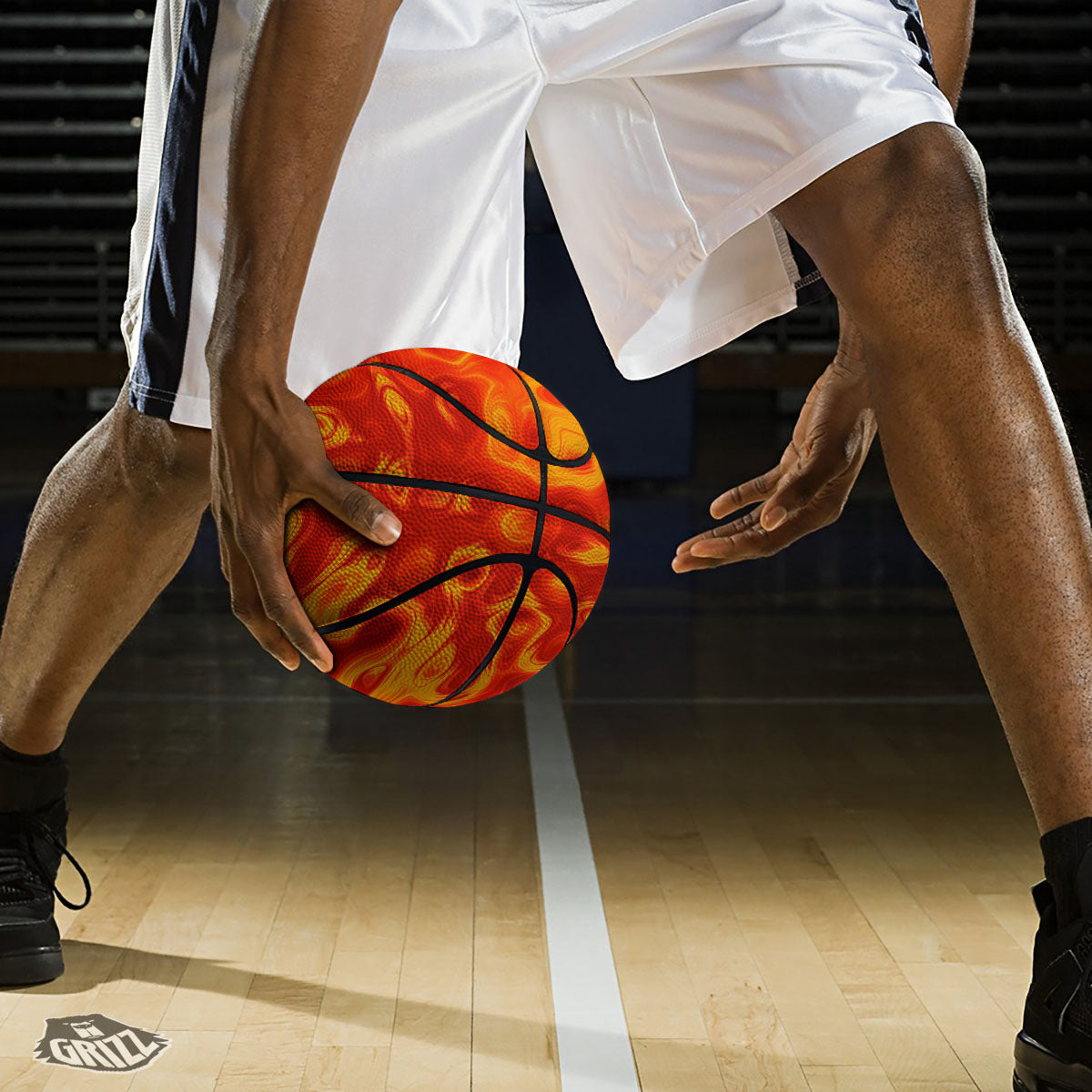 Flow Lava Print Basketball-grizzshop