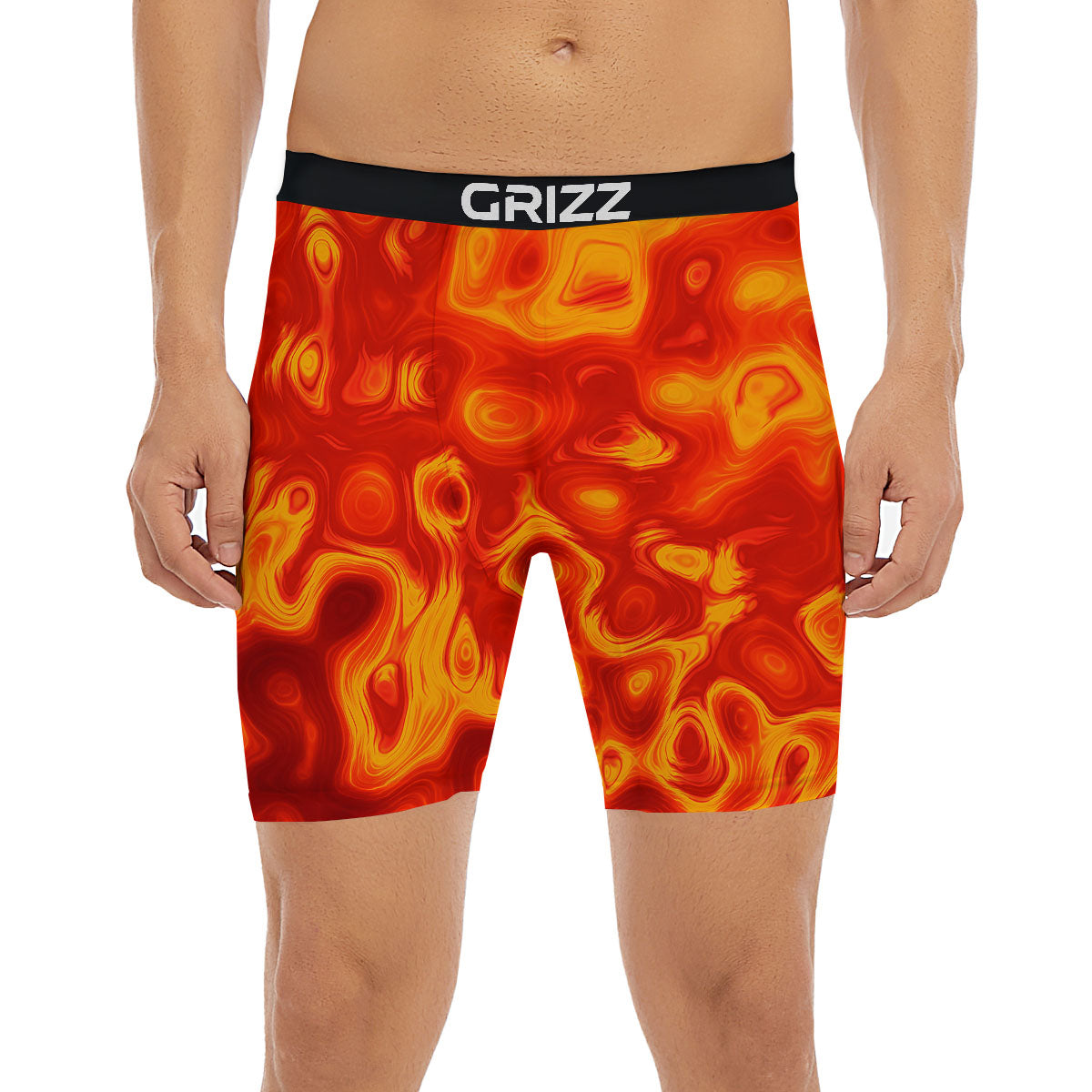 Flow Lava Print Boxer Briefs-grizzshop