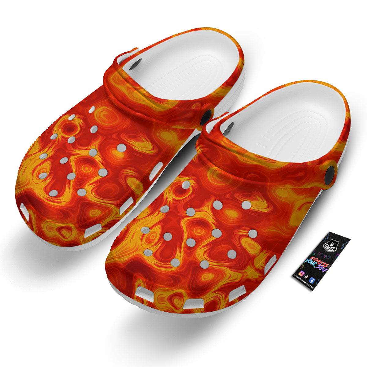 Flow Lava Print Clog-grizzshop