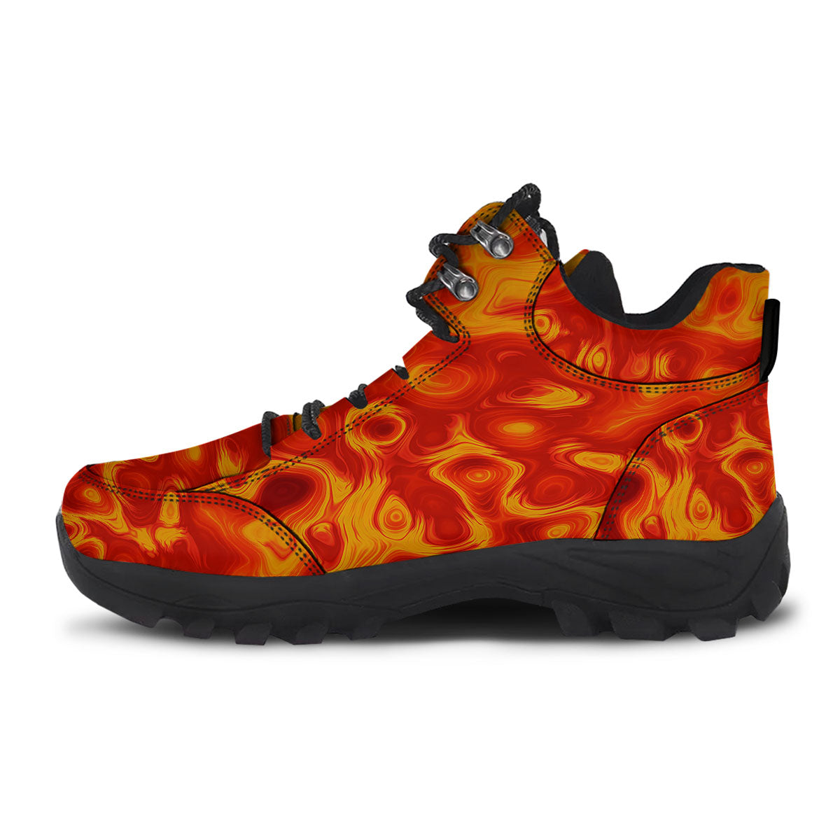 Flow Lava Print Hiking Shoes-grizzshop
