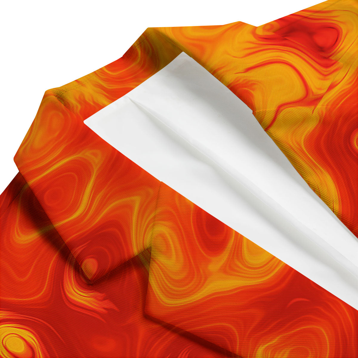 Flow Lava Print Men's Blazer-grizzshop