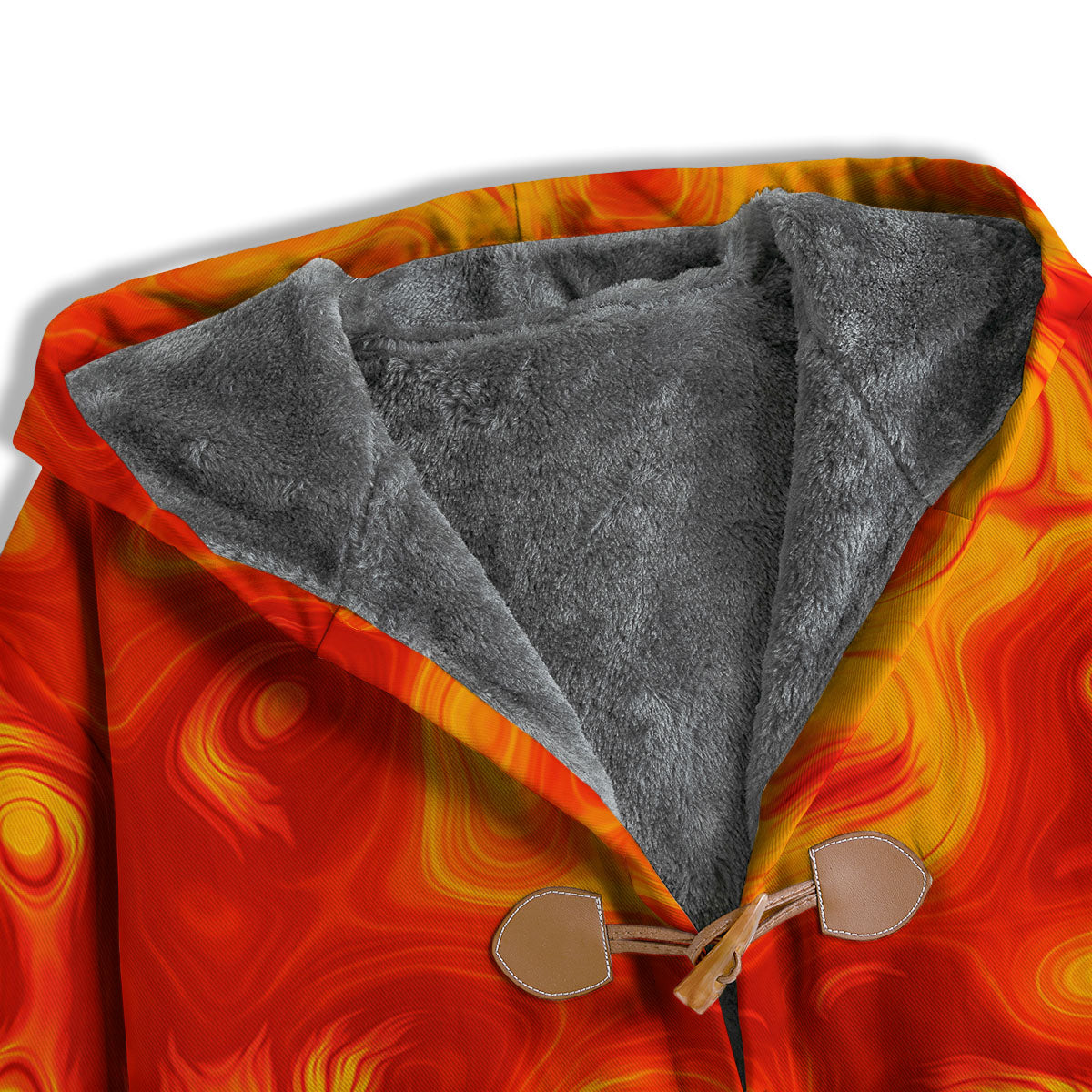 Flow Lava Print Men's Windbreaker Jacket-grizzshop