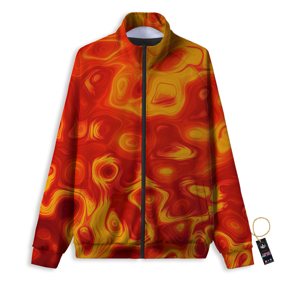 Flow Lava Print Track Jacket-grizzshop