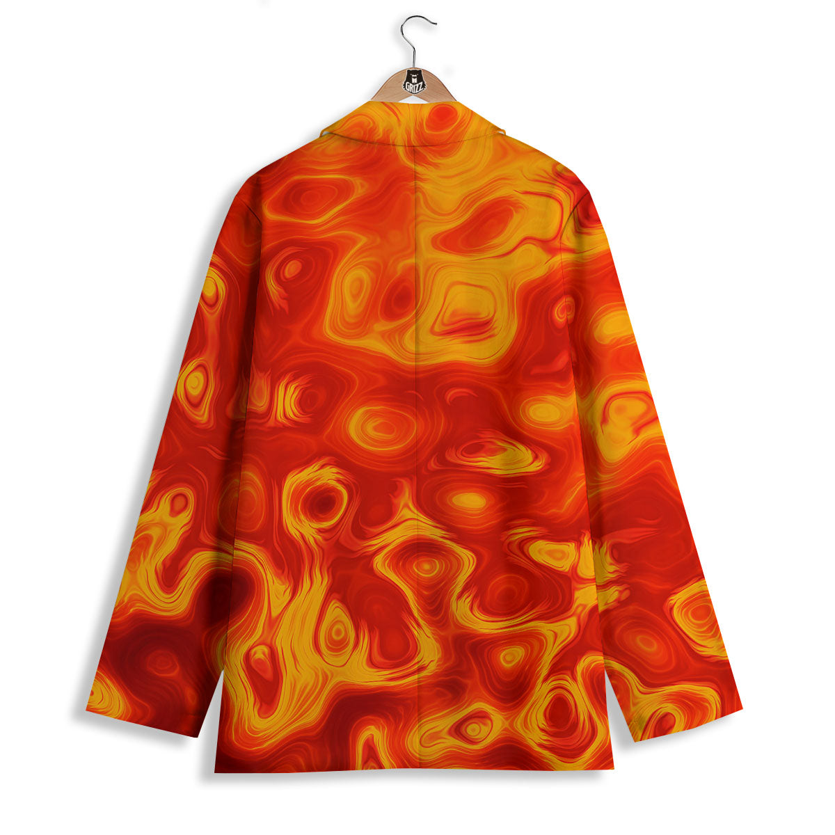 Flow Lava Print Women's Blazer-grizzshop
