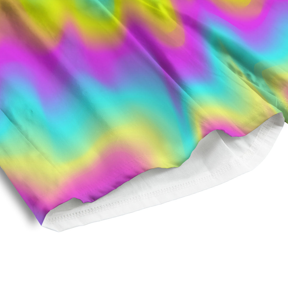 Flow Rainbow Print Pattern Men's Athletic Shorts