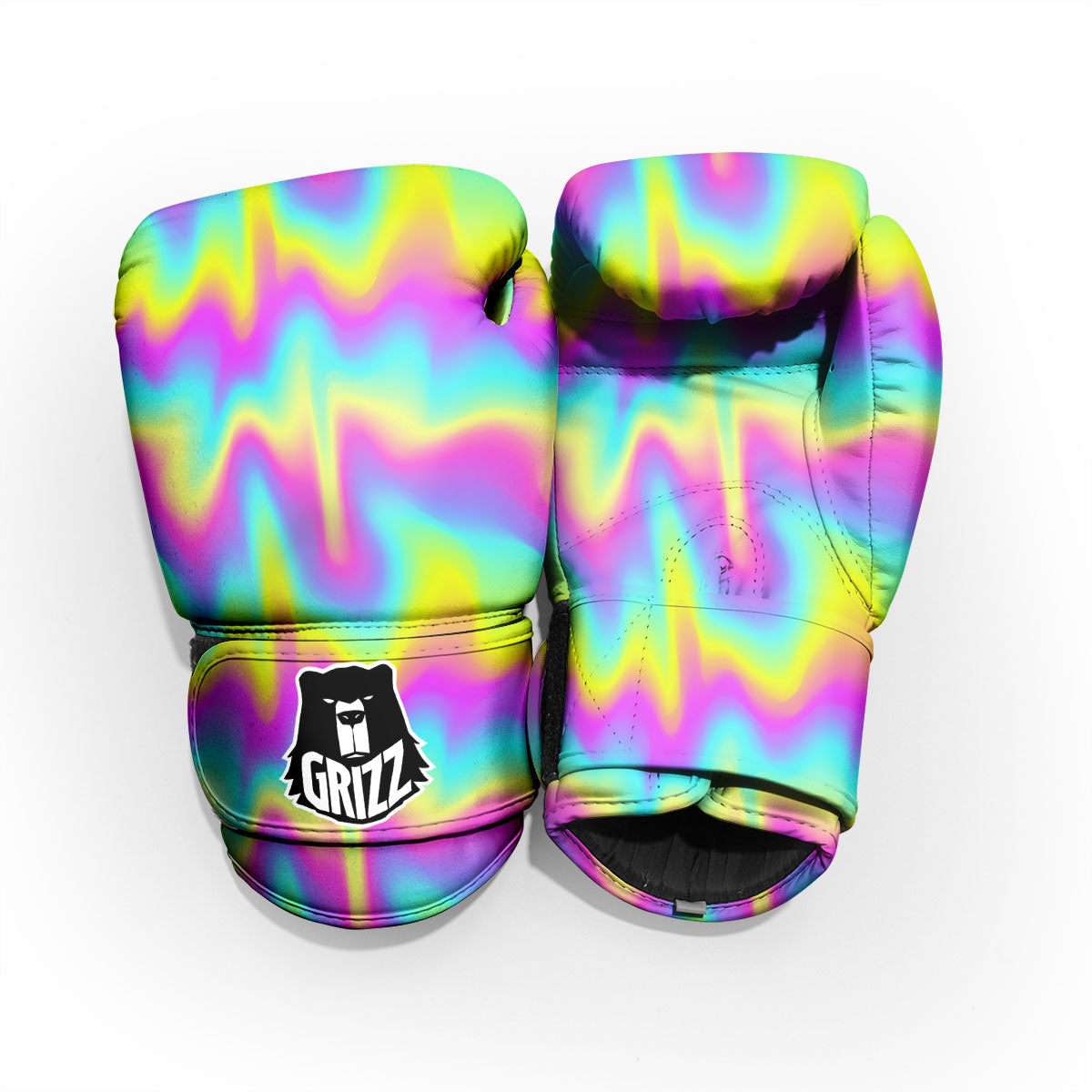 Flow Rainbow Print Pattern Pro Boxing Glove