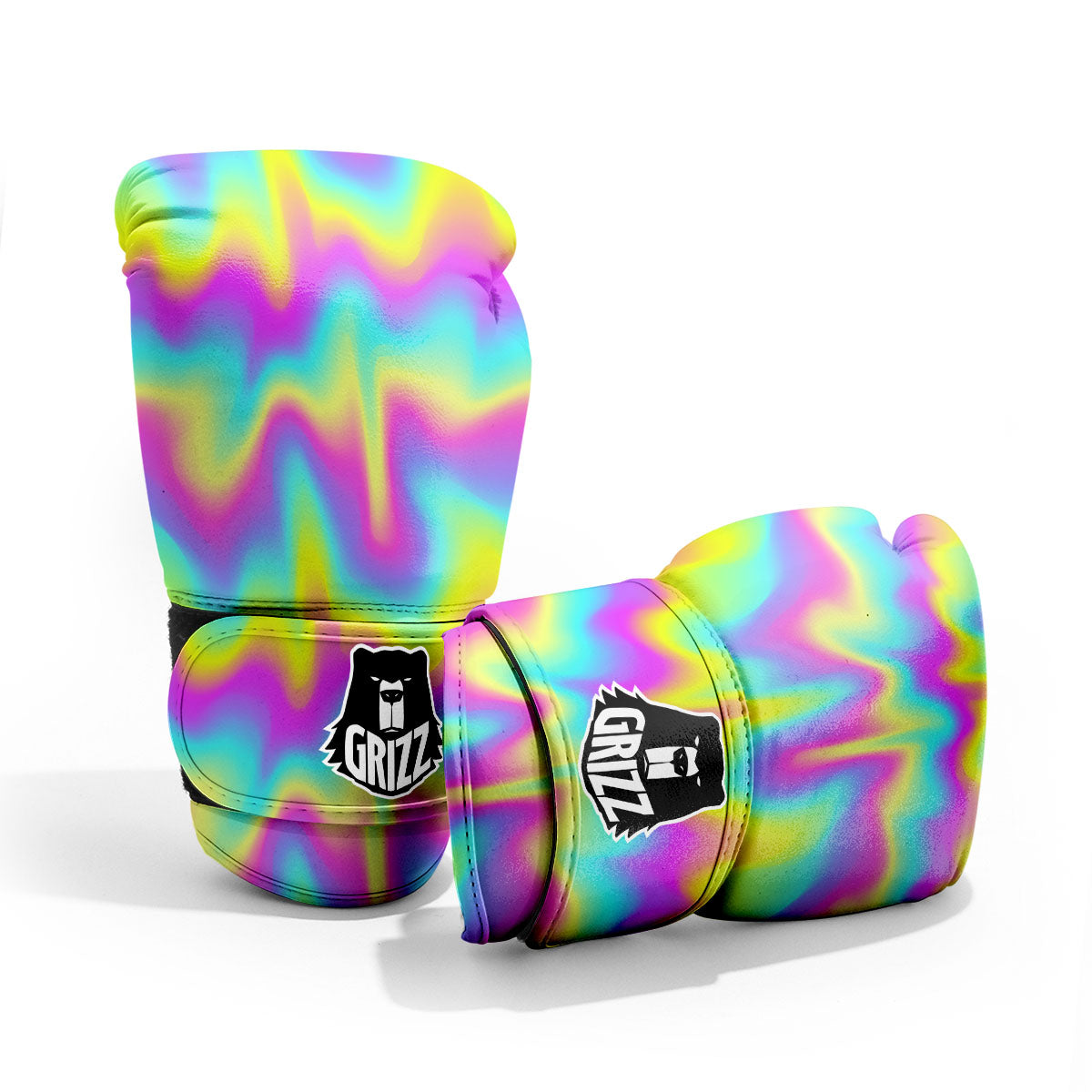 Flow Rainbow Print Pattern Pro Boxing Glove