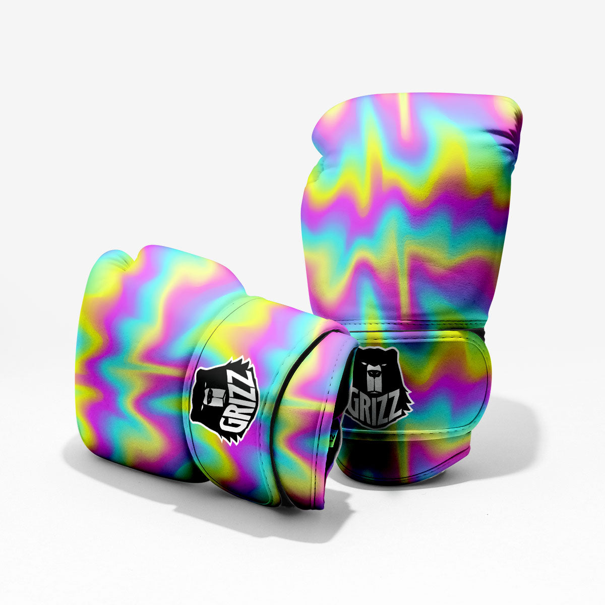 Flow Rainbow Print Pattern Pro Boxing Glove