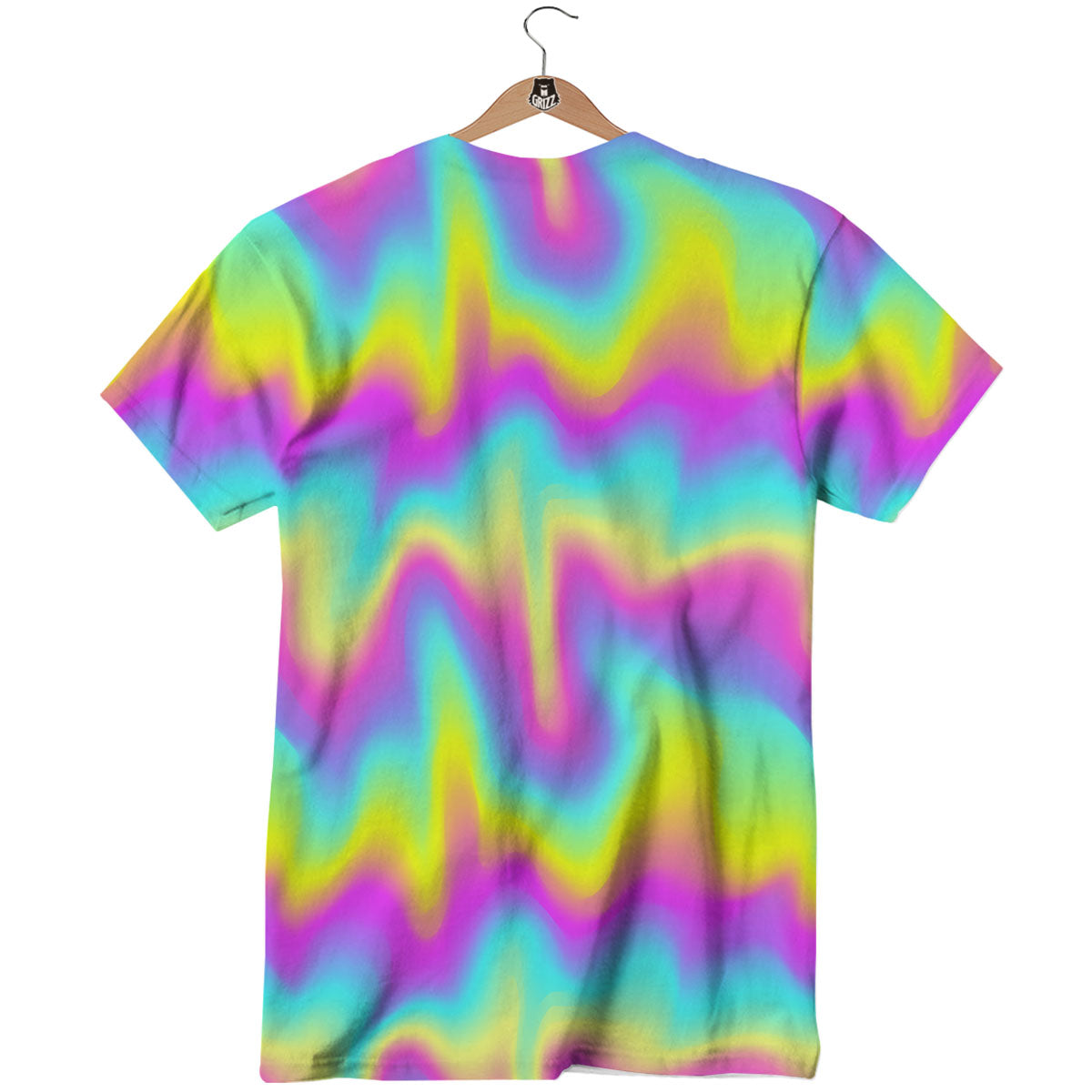 Flow Rainbow Print Pattern T-Shirt-grizzshop