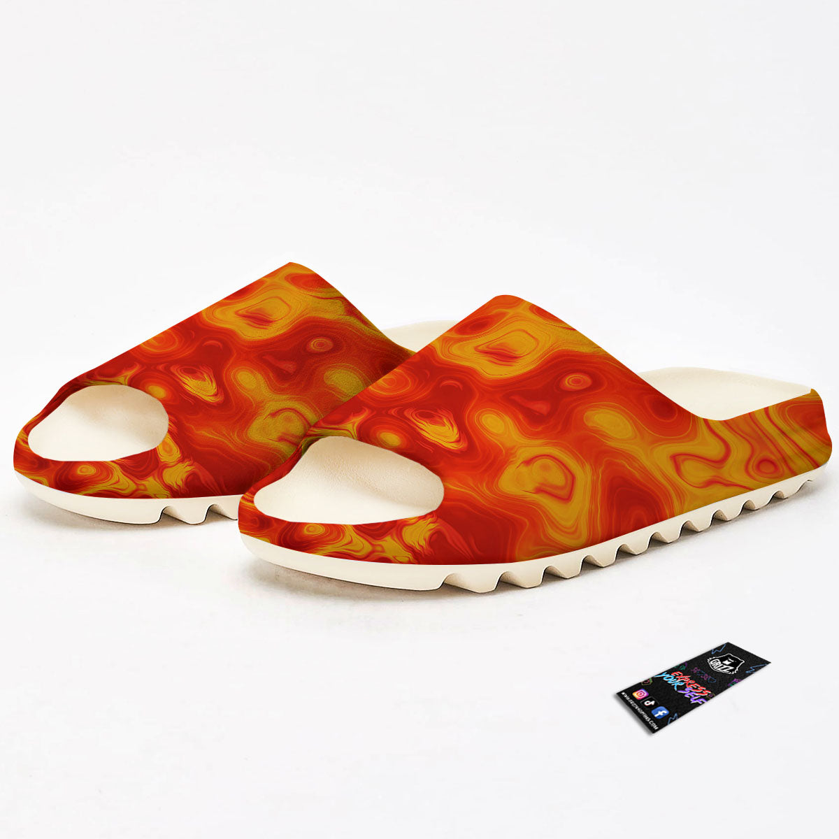 Flow Lava Print Sandals-grizzshop