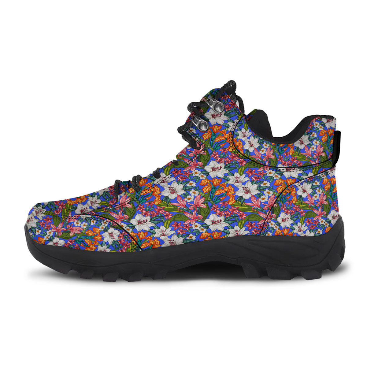 Flower Aloha Hawaiian Print Hiking Shoes-grizzshop