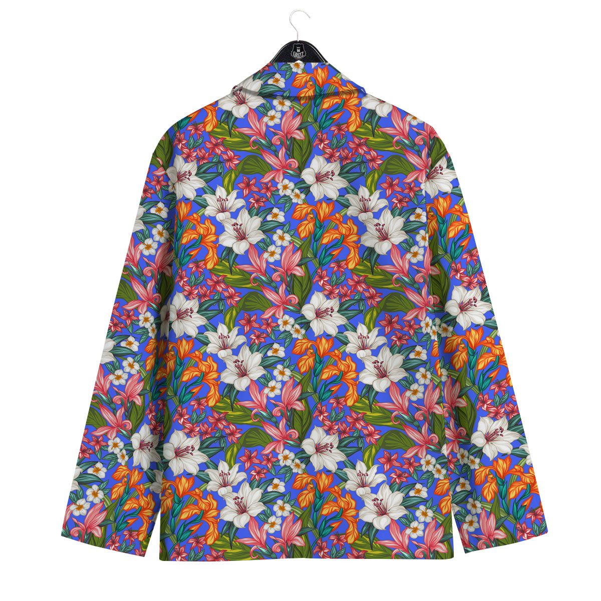 Flower Aloha Hawaiian Print Men's Sport Coat-grizzshop
