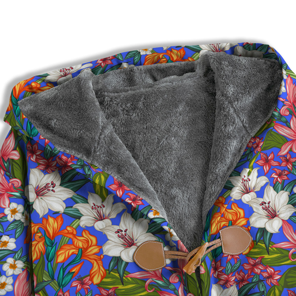 Flower Aloha Hawaiian Print Men's Windbreaker Jacket-grizzshop