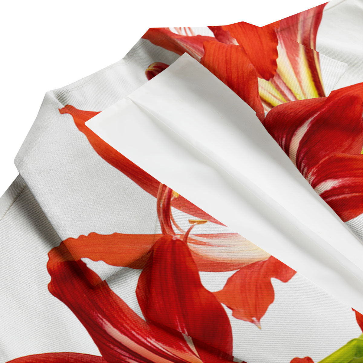 Flower Amaryllis Print Men's Blazer-grizzshop