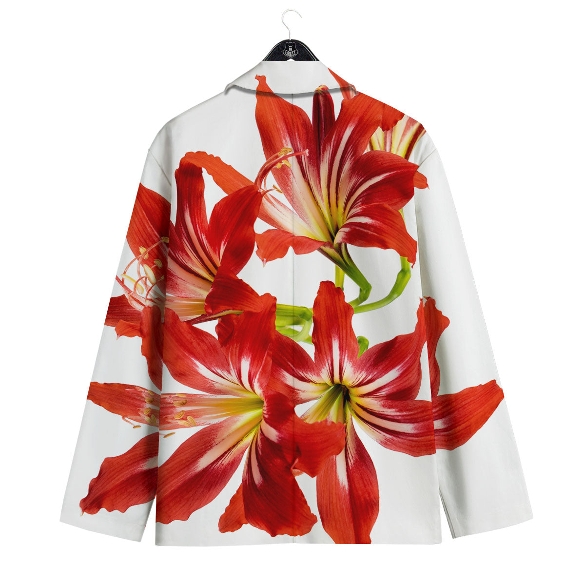 Flower Amaryllis Print Men's Sport Coat-grizzshop