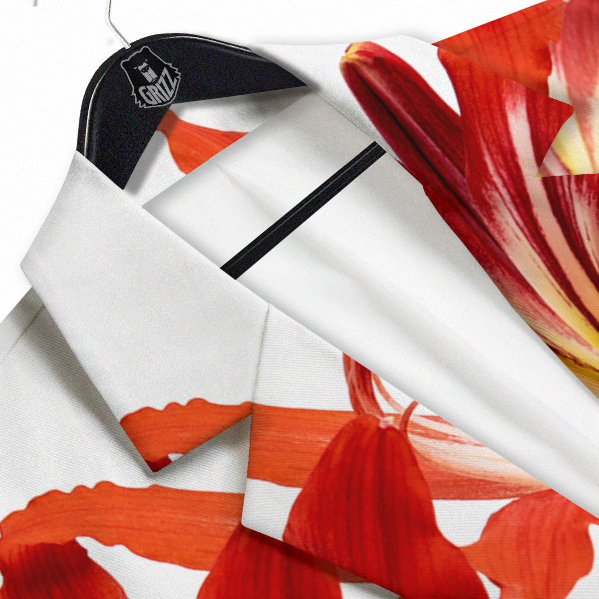 Flower Amaryllis Print Men's Sport Coat-grizzshop
