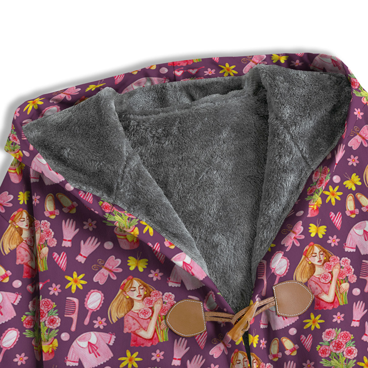 Flower And Girly Print Pattern Men's Windbreaker Jacket-grizzshop