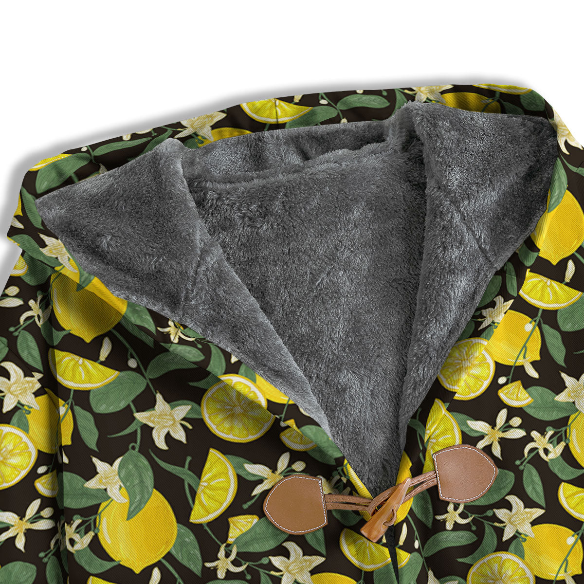 Flower And Lemon Print Pattern Men's Windbreaker Jacket-grizzshop