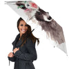 Flower And Raccoon Print Umbrella-grizzshop