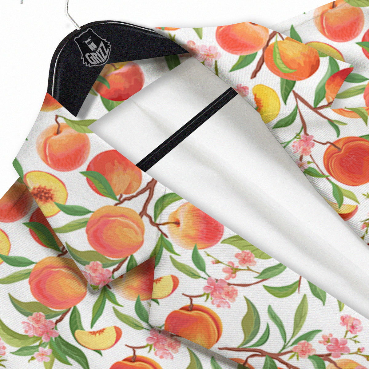 Flower Apricot And Print Pattern Men's Sport Coat-grizzshop