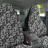 Flower Black Plumeria Print Pattern Car Seat Covers-grizzshop