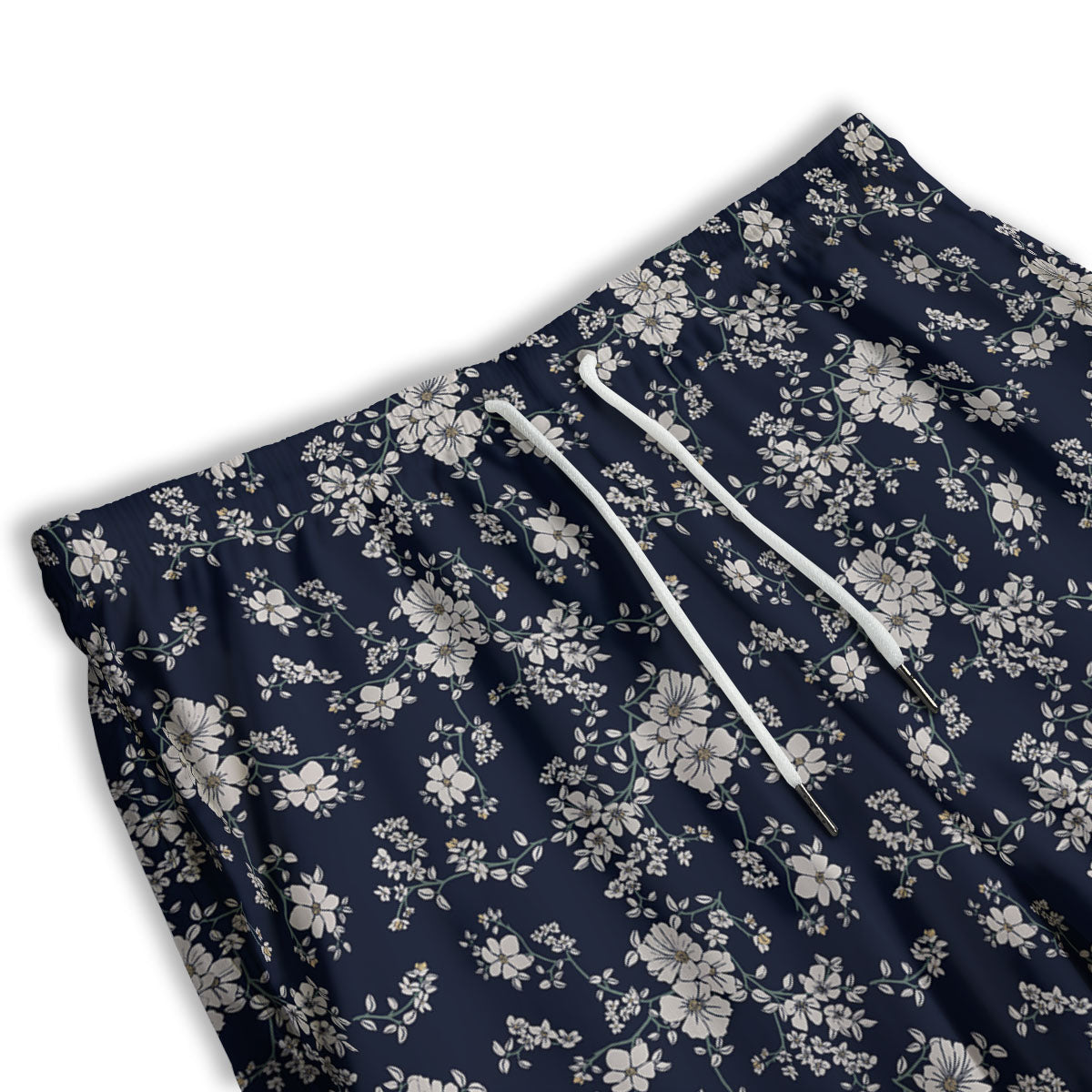 Flower Blossom Floral Print Pattern Men's Athletic Shorts