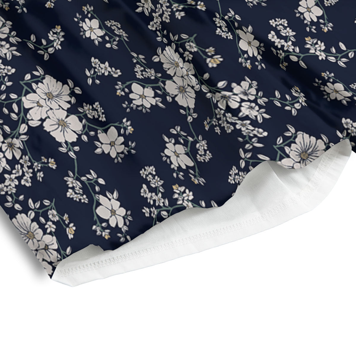 Flower Blossom Floral Print Pattern Men's Athletic Shorts