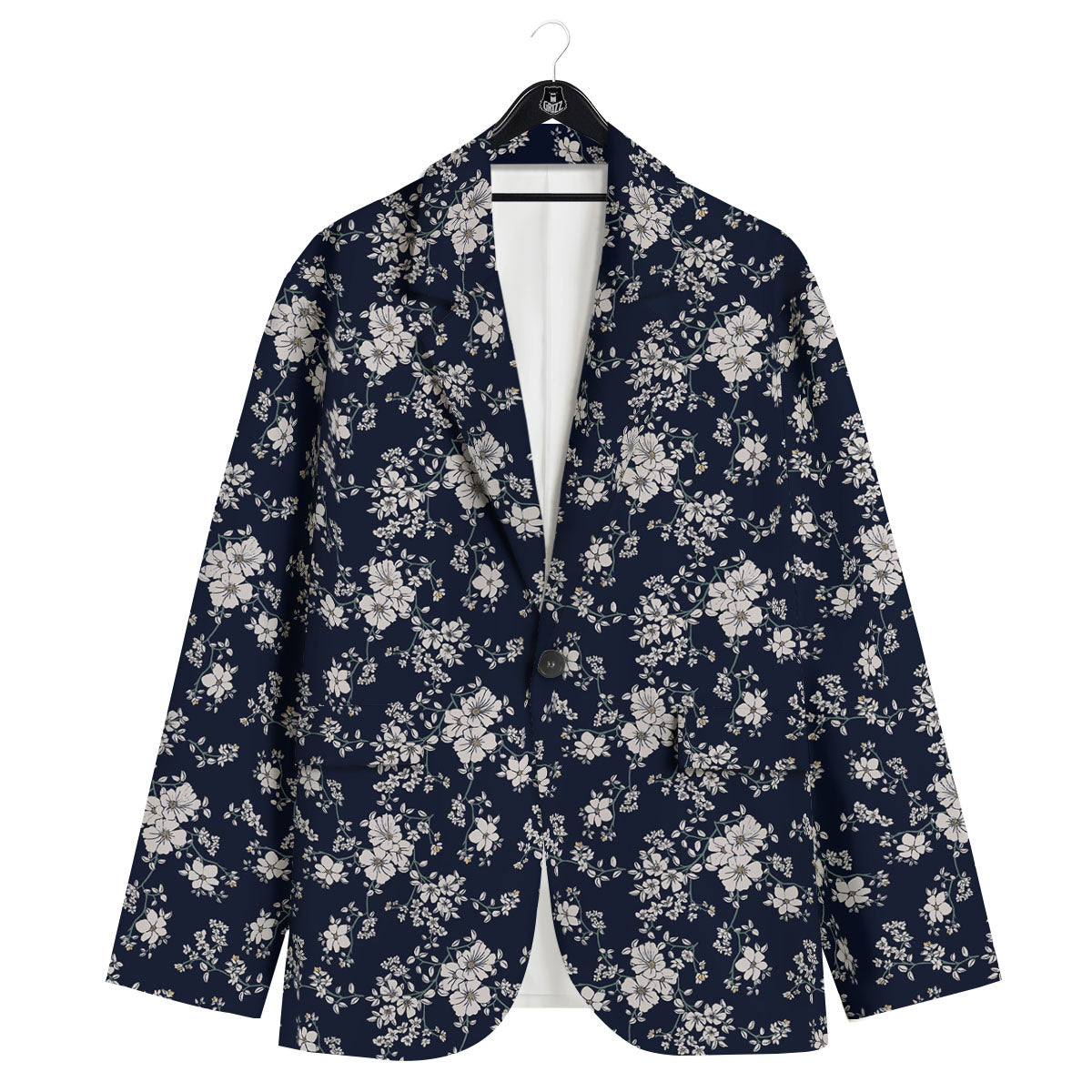 Flower Blossom Floral Print Pattern Men's Sport Coat-grizzshop