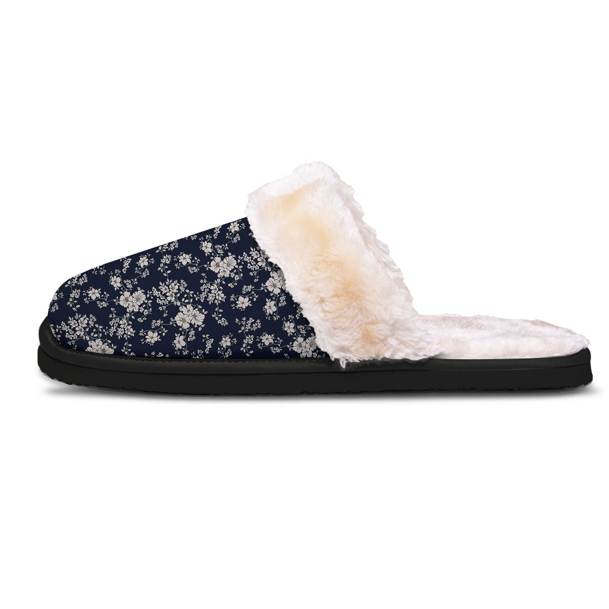 Flower Blossom Floral Print Pattern Slippers-grizzshop