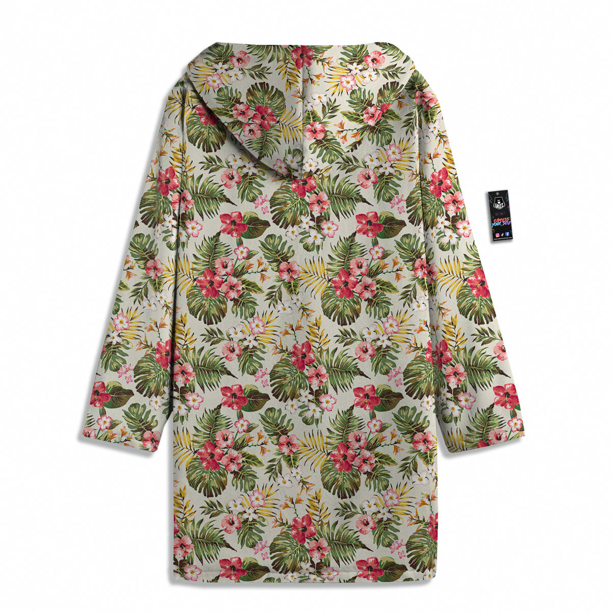 Flower Blossom Tropical Print Pattern Men's Windbreaker Jacket-grizzshop