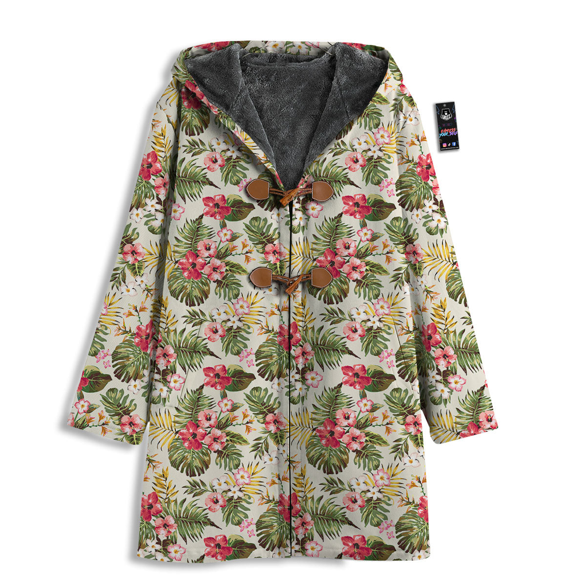 Flower Blossom Tropical Print Pattern Men's Windbreaker Jacket-grizzshop