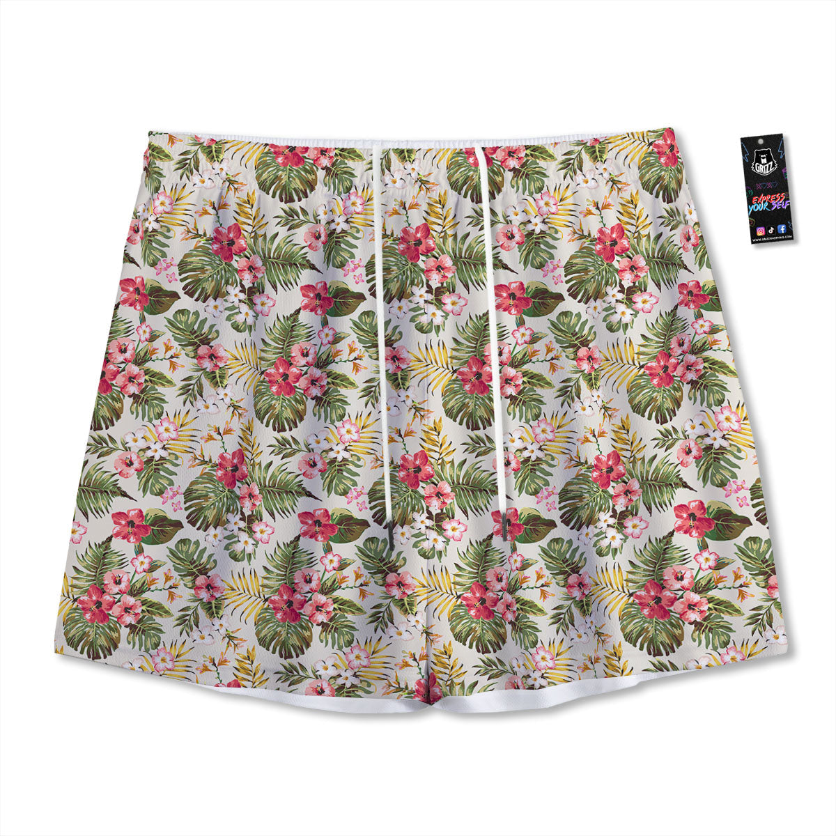 Flying US Dollar Money Print Mesh Shorts
