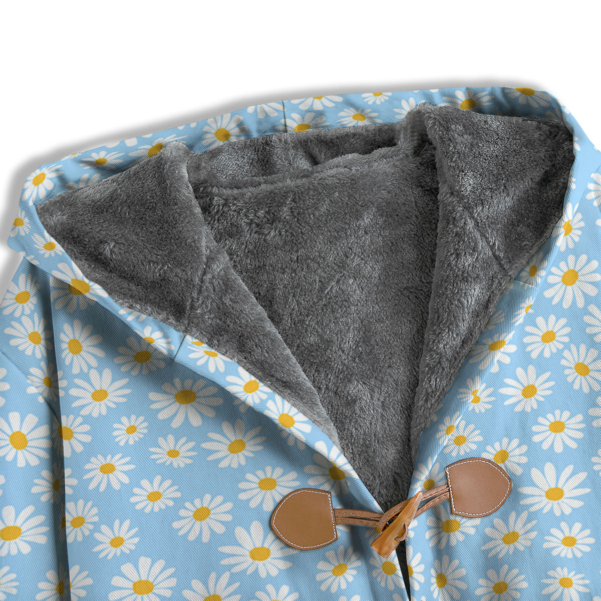 Flower Blue Daisy Print Pattern Men's Windbreaker Jacket-grizzshop