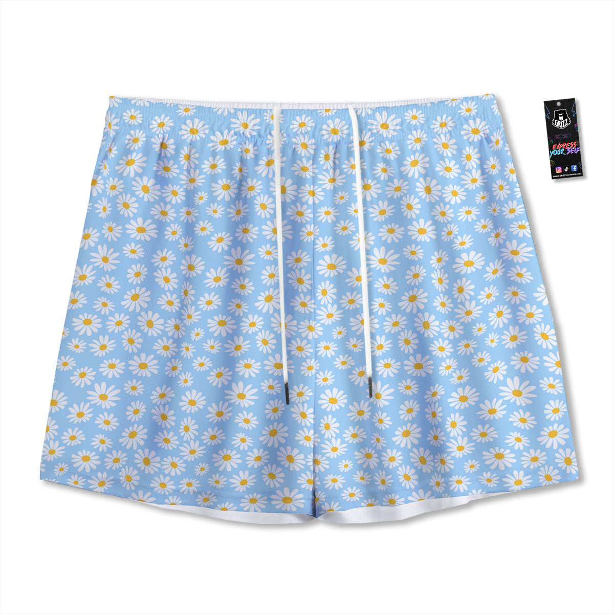 Food Planets Print Pattern Mesh Shorts
