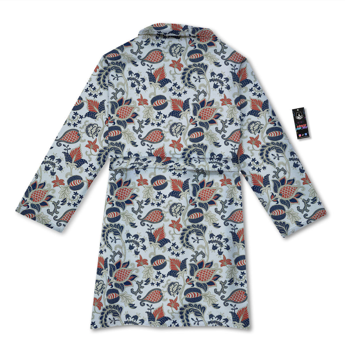 Flower Boho Paisley Print Pattern Bathrobe-grizzshop