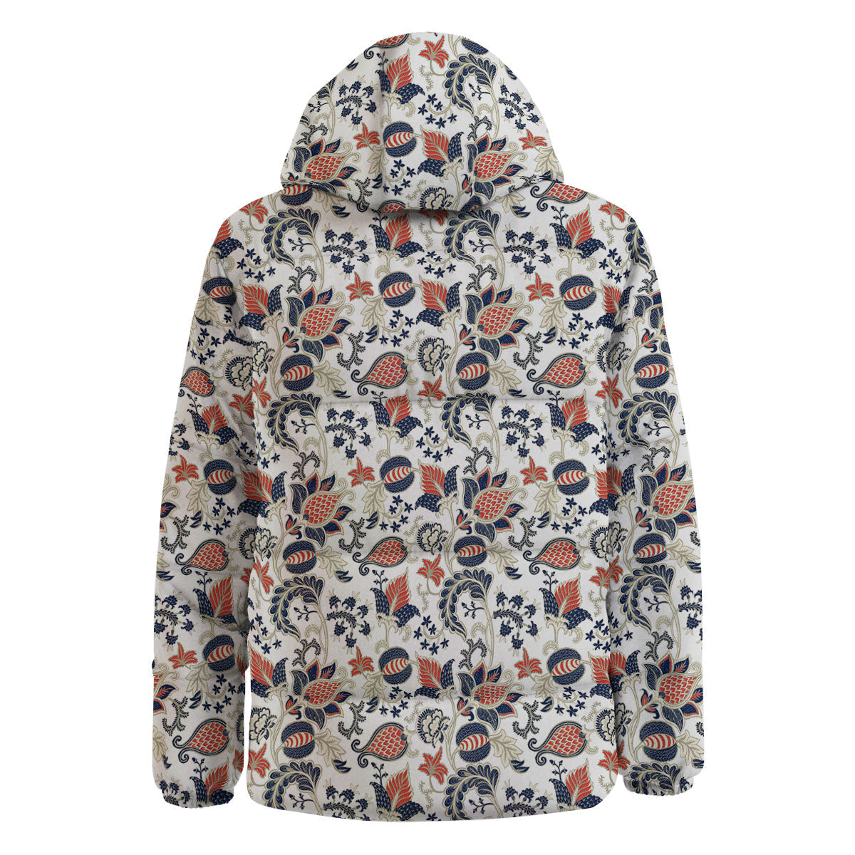 Flower Boho Paisley Print Pattern Down Jacket-grizzshop