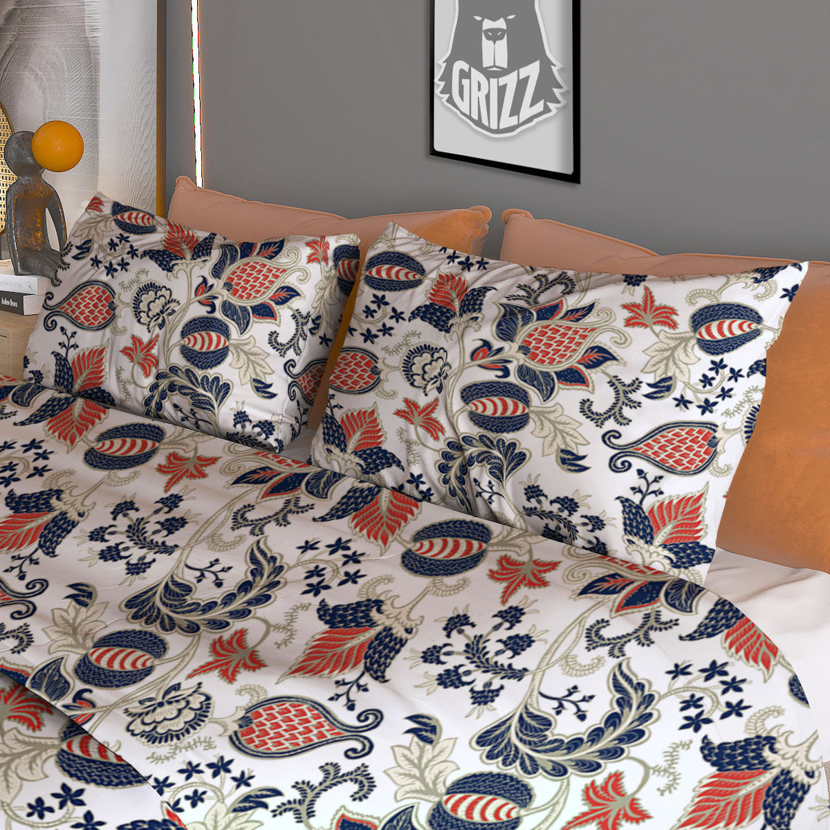 Fossil Dino Skeleton Print Pattern Duvet Cover Bedding Set