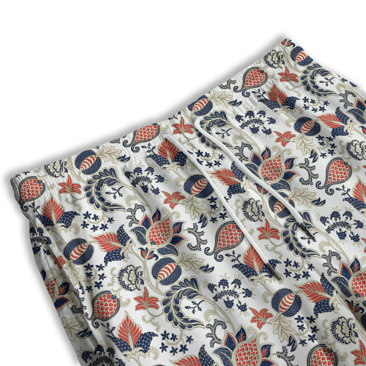 Flower Boho Paisley Print Pattern Men's Athletic Shorts