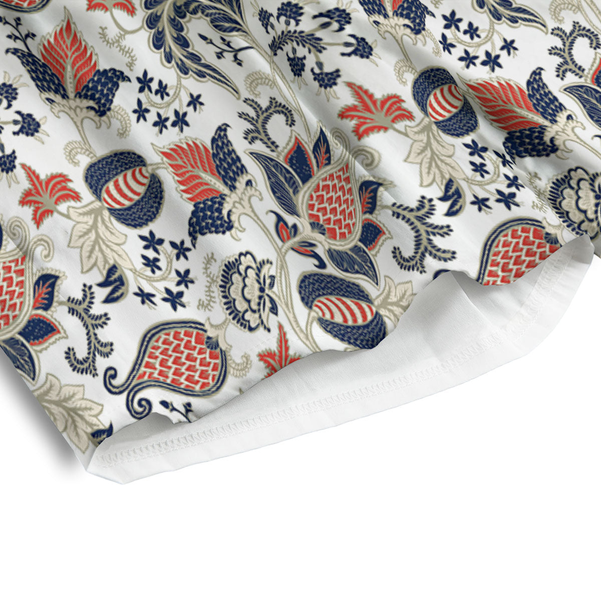Flower Boho Paisley Print Pattern Men's Athletic Shorts